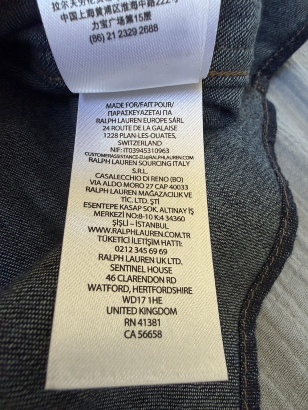 Lauren by Ralph Lauren Jamelko Classic Fit Denim Button-Up Shirt - NWOT - Picture 7 of 12